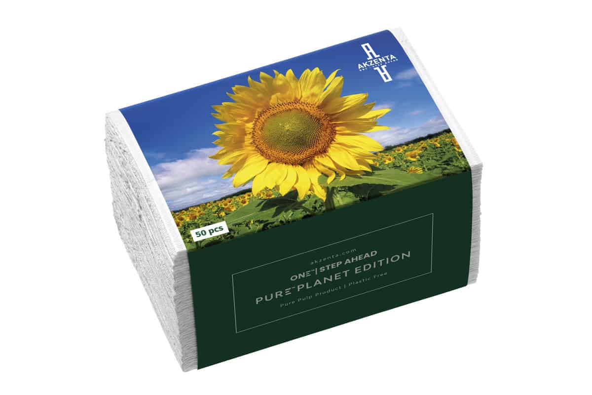 Akzenta Patientenservietten Pure Planet 33 x 45 cm weiß, 500 Stück