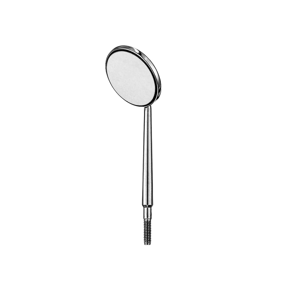 Miroir buccal n°4, filetage unilatéral US, 1 pièce