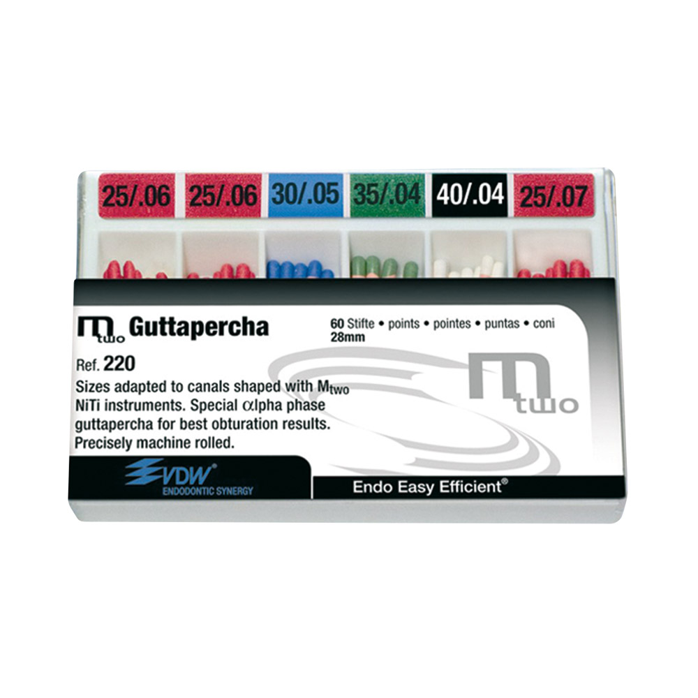 MTWO Guttaperchastifte 40/.04, 60 Stück