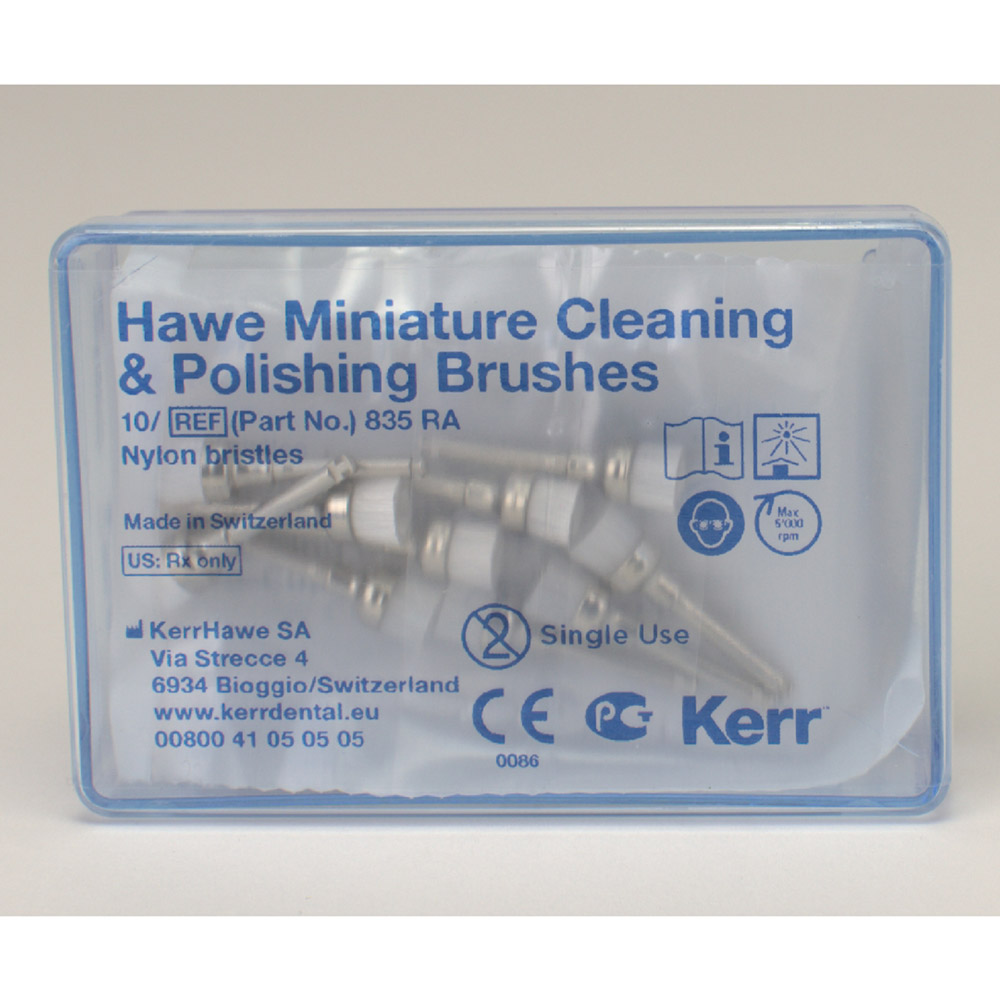 Miniatur-ZR-Bürsten Hawe Nylon, 10 Stück