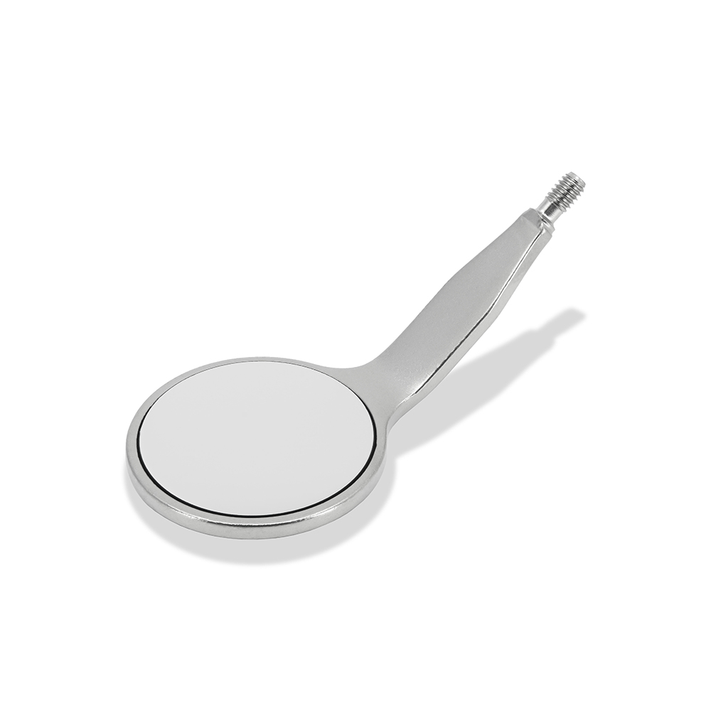 Mundspiegel MEGA Rhodium 4 plan SS, 12 Stück