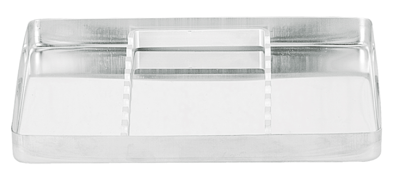 ASA Chromstahltray Boden ungelocht medium 2724-L, Stück