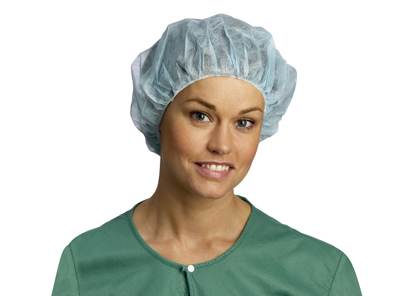 Coiffe chirurgicale Annie forme barrette bleue