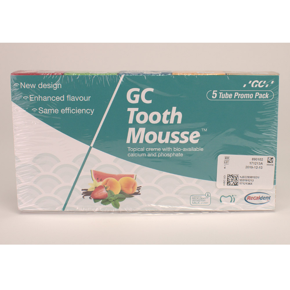 GC Tooth Mousse assortiert 5 x40gr Pg