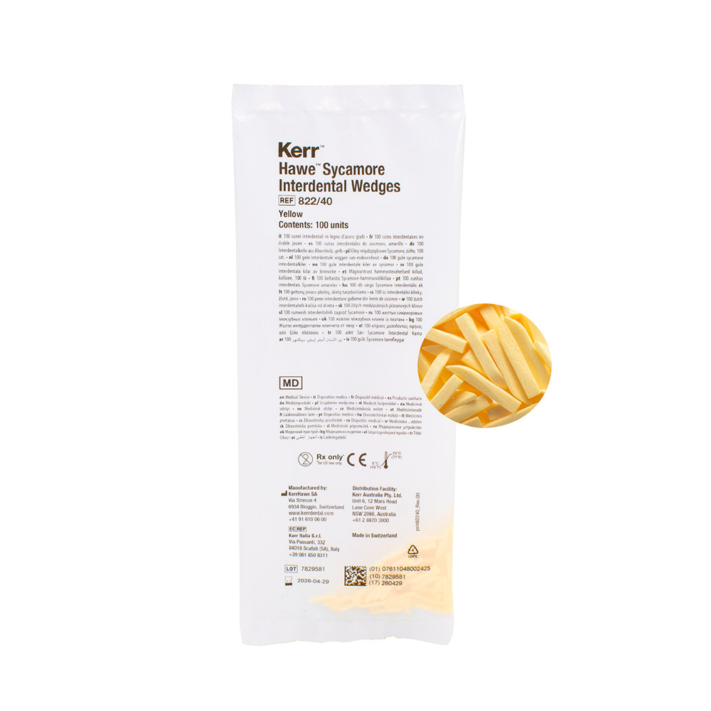 Coins interdentaire 822/40 jaune 100pcs
