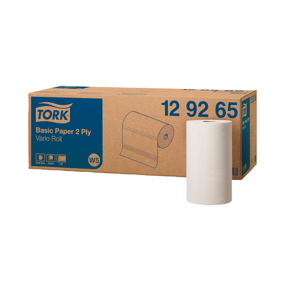 Tork Universal Wischtuch W5 2-lagig weiß, 10 Rollen