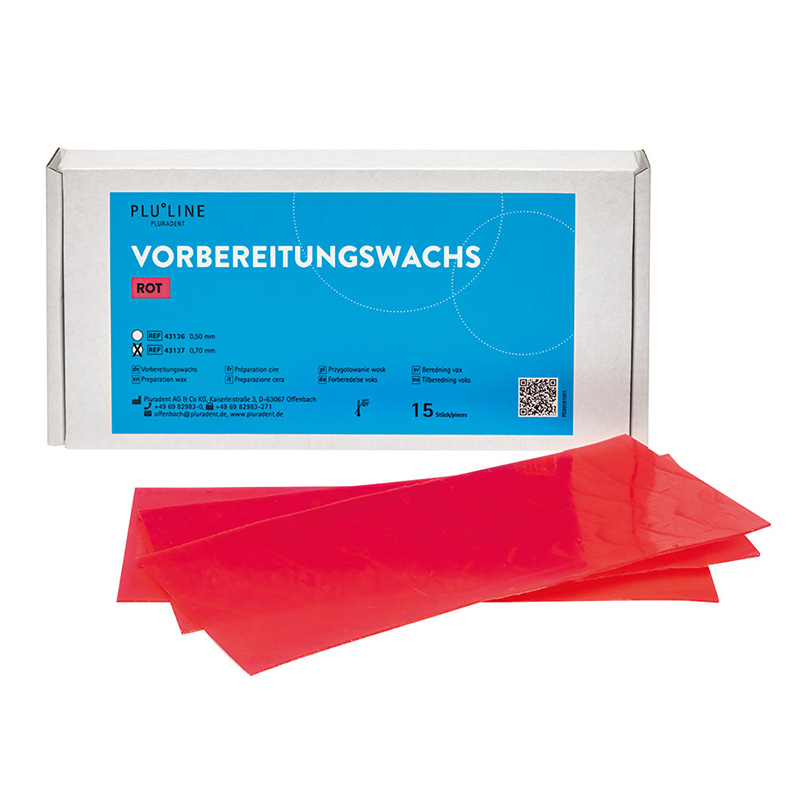 PLULINE Vorbereitungswachs 0,70 mm, 15 Platten