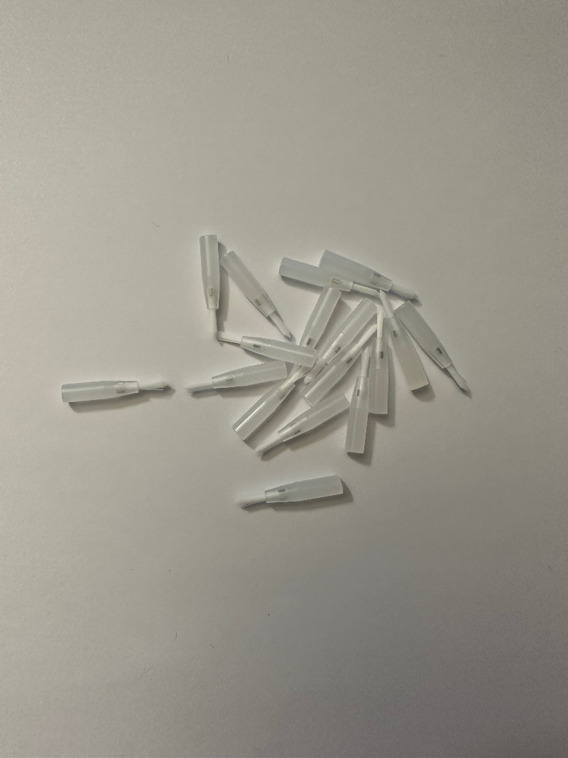 Novbrush Pinseleinsätze fein transparent-weiß, 100 Stück