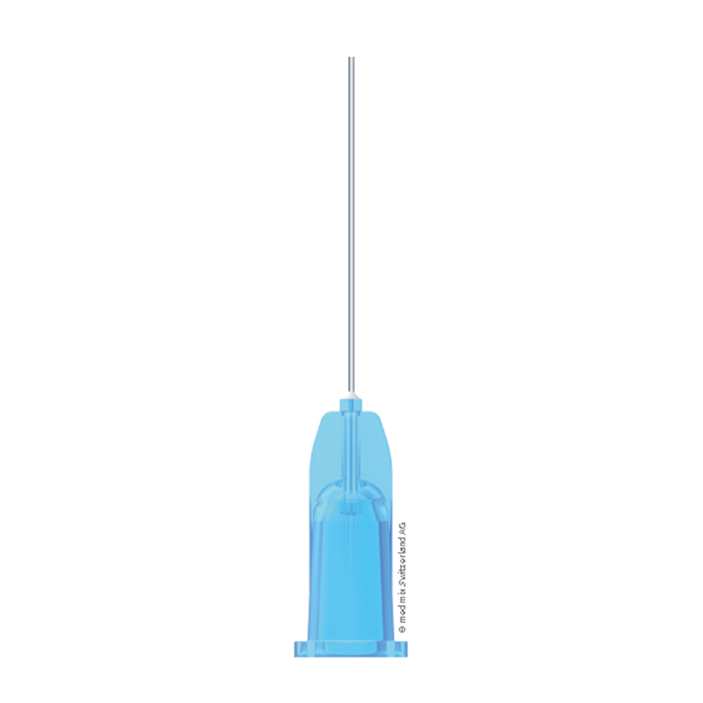 Canules de rinçage Transcodent Luer Lock 0,4 x 23 mm bleu, 100 pièces