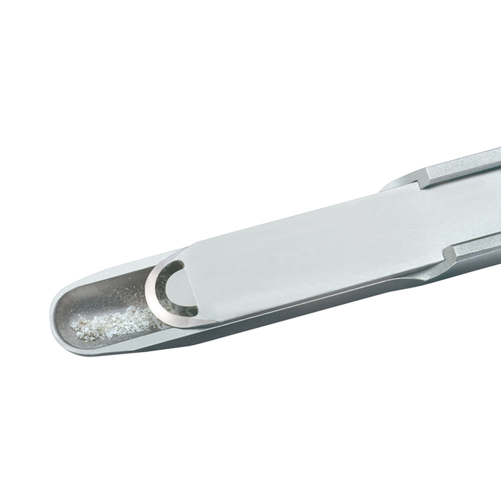 Grattoir osseux LiquidSteel avec 1 lame droite, pièce