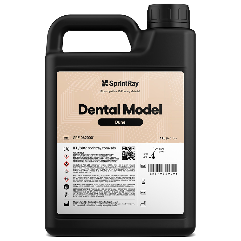 SprintRay Modèle Dentaire Dune 3 kg